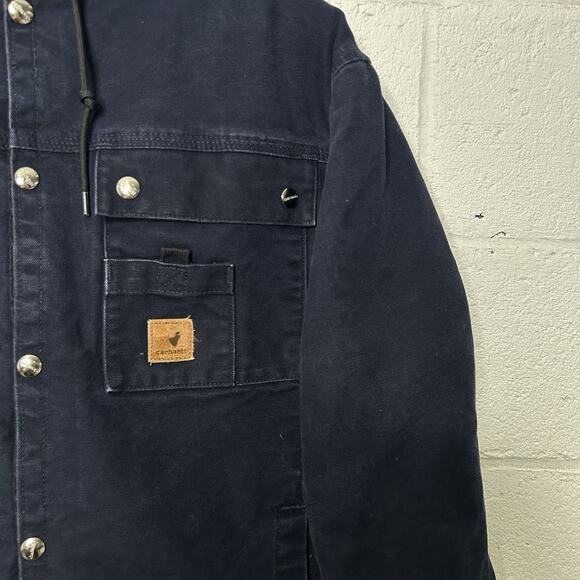 Carhartt Sherpa-Lined Utility Jacket “Midnight” J284 MDT - Picture 3 of 8
